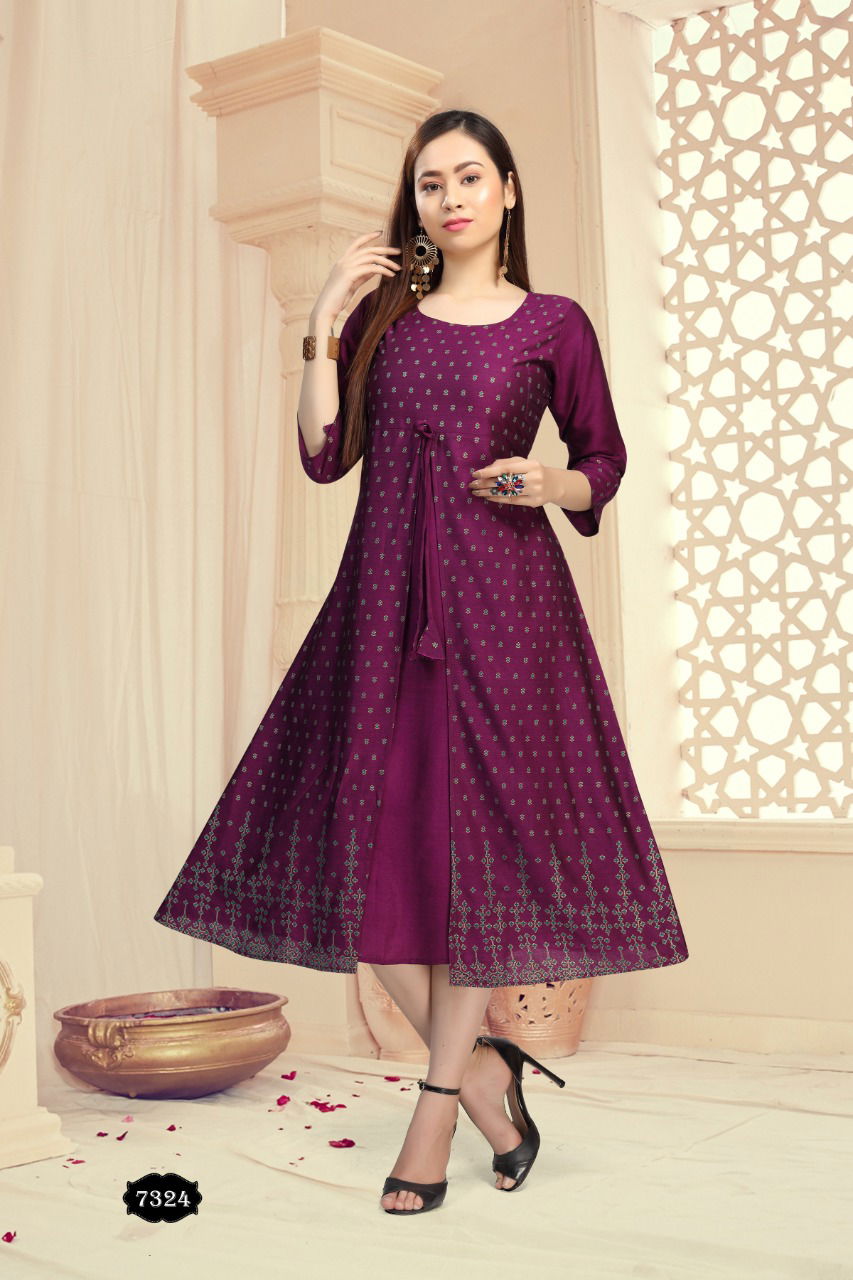 Fashion Talk Dolly Latest Fancy Wear Printed Designer Anarkali Kurtis Collection